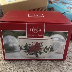 Lenox Holiday Mug with Cardinal Design
